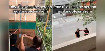 Ex pareja le regala un refrigerador para pedirle perdón y usuarios de TikTok estallan: "Y yo disculpando de a gratis" Ex pareja le regala un refrigerador para pedirle perdón y usuarios de TikTok estallan: "Y yo disculpando de a gratis"