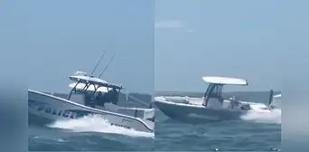 Florida: video muestra el heroico rescate de un oficial de Sarasota que se lanzó a bordo de un bote fugitivo