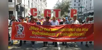 CGTP marchó en el Día de los Trabajadores: "Si hubiera crecimiento económico, otra sería la realidad"