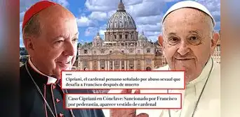 "Sancionado por pederastia, se presenta vestido de cardenal": medios internacionales critican presencia de Cipriani en el Vaticano "Sancionado por pederastia, se presenta vestido de cardenal": medios internacionales critican presencia de Cipriani en el Vaticano