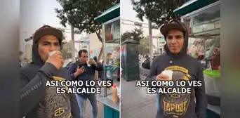 Alcalde de Ate es captado tomando emoliente y en redes reaccionan: "Trabaja de streamer y se recursea como alcalde" Alcalde de Ate es captado tomando emoliente y en redes reaccionan: "Trabaja de streamer y se recursea como alcalde"