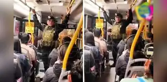 Dos agentes de la PNP abordan bus y explican que resguardarán el viaje: “Queremos que lleguen con tranquilidad” Dos agentes de la PNP abordan bus y explican que resguardarán el viaje: “Queremos que lleguen con tranquilidad”