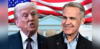 Trump le dice a Carney: "Canadá debería convertirse en el estado número 51, sería un 'matrimonio' maravilloso"