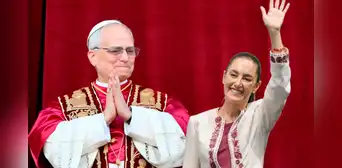 Sheinbaum celebra el nombramiento de Robert Prevost como nuevo Papa de la Iglesia Católica: "Ratifico nuestra convergencia humanista"