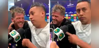Christian Cueva interrumpe entrevista de Carlos Desio para elogiarlo tras buen momento de Cienciano: "Para el mundo"
