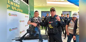 PNP incauta armas de fuego que eran utilizadas por organizaciones criminales para cometer delitos en Pataz PNP incauta armas de fuego que eran utilizadas por organizaciones criminales para cometer delitos en Pataz