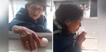 Adulta mayor conmueve en redes al ofrecer 2 huevos a trabajador de farmacia a cambio de medicinas Adulta mayor conmueve en redes al ofrecer 2 huevos a trabajador de farmacia a cambio de medicinas