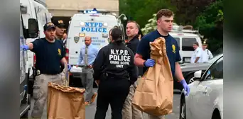 Joven amenaza con un cuchillo a policías de Nueva York tras intentar matar a su expareja en su apartamento: terminó siendo abatido