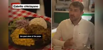 La insólita reacción de un periodista de la CNN tras probar el plato favorito del Papa León XIV en Chiclayo: "Sabe al Cielo" La insólita reacción de un periodista de la CNN tras probar el plato favorito del Papa León XIV en Chiclayo: "Sabe al Cielo"