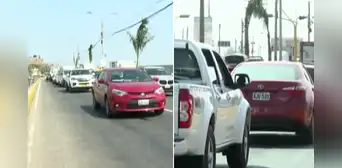 Caos vehicular en acceso al nuevo aeropuerto Jorge Chávez en Av. Morales Duárez tras inicio de marcha blanca Caos vehicular en acceso al nuevo aeropuerto Jorge Chávez en Av. Morales Duárez tras inicio de marcha blanca