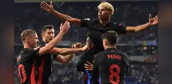 Barcelona venció al Espanyol y celebra un nuevo título de LaLiga española