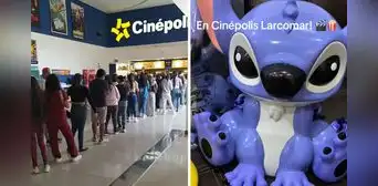 Largas filas en Plaza Norte por furor de la palomera Stich a poco del estreno de la película en Perú Largas filas en Plaza Norte por furor de la palomera Stich a poco del estreno de la película en Perú