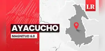 Temblor de magnitud 6.0 se sintió en Ayacucho hoy, según IGP Temblor de magnitud 6.0 se sintió en Ayacucho hoy, según IGP
