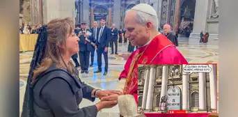 "No matarás, no mentirás": Carlincatura retrata que la presidenta debe aprender los mandamientos antes de ingresar al Vaticano