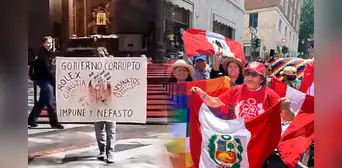 Protestas contra Dina Boluarte en el Vaticano: 10 peruanos detenidos con carteles cerca a Plaza de San Pedro en Roma Protestas contra Dina Boluarte en el Vaticano: 10 peruanos detenidos con carteles cerca a Plaza de San Pedro en Roma