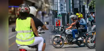 MTC: Desde este jueves 22 motociclistas deberán usar chalecos con placa y cascos homologados