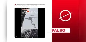 Video no muestra a aviones de China enviando ayuda humanitaria desde el aire a Gaza