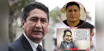 Cuchillo, sí; Cerrón, no: Carlincatura ilustra como hay resguardo político para ciertos prófugos en el Perú