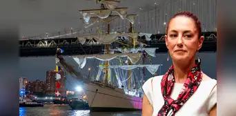 Sheinbaum pidió no politizar el accidente del buque mexicano Cuauhtémoc en el puente Brooklyn: "Fue un accidente" Sheinbaum pidió no politizar el accidente del buque mexicano Cuauhtémoc en el puente Brooklyn: "Fue un accidente"