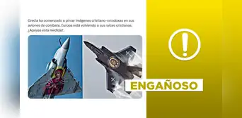 Grecia sí pinta sus aviones de combate con imágenes cristianas, pero no comenzó en 2025 Grecia sí pinta sus aviones de combate con imágenes cristianas, pero no comenzó en 2025