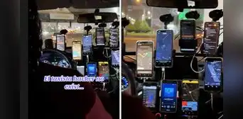 Taxista en Lima usa hasta 11 celulares con aplicativos a la vez y usuarios bromean: "Mente de tiburón" Taxista en Lima usa hasta 11 celulares con aplicativos a la vez y usuarios bromean: "Mente de tiburón"