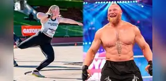 Mya, la hija de Brock Lesnar que arrasa con la competencia en el atletismo universitario de Estados Unidos