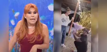 Magaly Medina critica a Christian Domínguez por pedida de matrimonio a Karla Tarazona: “Se arrodilla y hace el teatrín”