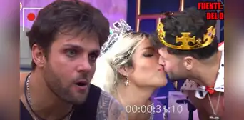 Wendy Guevara y Fabio Agostini se dan tremendo beso delante de Nicola Porcella: "Es muy guapo"