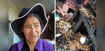 Madre en Cusco rompe en llanto tras perderlo todo, su hijo quemó su puesto de trabajo: "No pensé que iba a hacerme esto" Madre en Cusco rompe en llanto tras perderlo todo, su hijo quemó su puesto de trabajo: "No pensé que iba a hacerme esto"