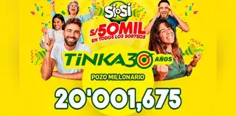 Resultados de La Tinka EN VIVO HOY miércoles 21 de mayo: números ganadores, premios y el Pozo Millonario Resultados de La Tinka EN VIVO HOY miércoles 21 de mayo: números ganadores, premios y el Pozo Millonario
