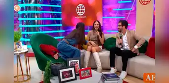 Rebeca Escribens hace pasar incómodo momento a Korina Rivadeneira en vivo y ella reacciona: “¿Qué pasa, oye?”