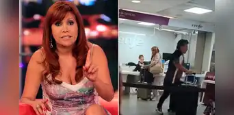 Magaly Medina sorprende al encarar a usuario que la grabó tomando tren en Europa: "Soy cualquier mortal" Magaly Medina sorprende al encarar a usuario que la grabó tomando tren en Europa: "Soy cualquier mortal"