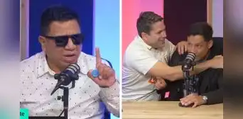 Silvio Valencia protagonizó tenso momento con periodista que lo retó a pelear en vivo: "A mí no me amenaces"