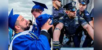 Joven recién graduado fue perseguido por la Policía de Nueva York por llevar a su bebé a la ceremonia: no logró recibir su diploma