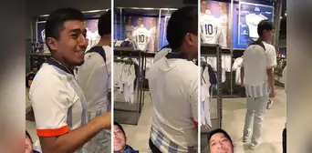 Hincha de Alianza Lima contó que le obligaron a voltear su camiseta al ingresar a tienda de Boca Juniors: "Solo porque le ganaron" Hincha de Alianza Lima contó que le obligaron a voltear su camiseta al ingresar a tienda de Boca Juniors: "Solo porque le ganaron"