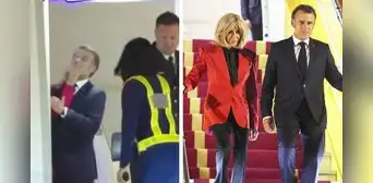 Emmanuel Macron protagoniza video viral tras recibir una bofetada de su esposa: asegura que fue una "broma" Emmanuel Macron protagoniza video viral tras recibir una bofetada de su esposa: asegura que fue una "broma"