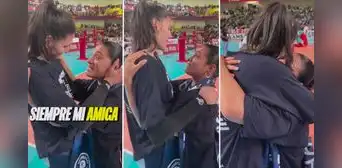 Marina Scherer y Esmeralda Sánchez protagonizan emotiva escena tras título de Alianza Lima en Liga Peruana de Vóley: "No te olvides de mí"