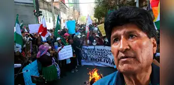 Marcha masiva en Bolivia: seguidores de Evo Morales presionan para inscribir su candidatura presidencial Marcha masiva en Bolivia: seguidores de Evo Morales presionan para inscribir su candidatura presidencial