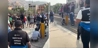 Vecinos de Ate Vitarte colocaron tranquera en losa deportiva para alquilarla y alcalde ordenó su derribo: "¿Por qué no puedo entrar?"