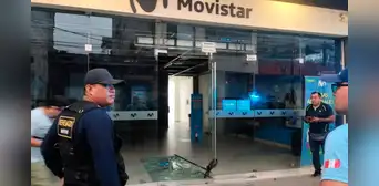 En pleno corazón de Iquitos roban por segunda vez agencia de Movistar En pleno corazón de Iquitos roban por segunda vez agencia de Movistar