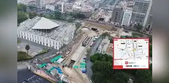Línea 2: en agosto deben reabrir de forma parcial el Paseo Colón tras avance de obras de la Estación Central