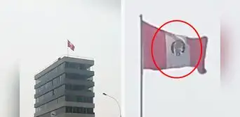 Institución del Estado iza bandera del Perú al revés y en redes reaccionan: “Está de cabeza como este país” Institución del Estado iza bandera del Perú al revés y en redes reaccionan: “Está de cabeza como este país”