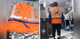 Motociclista peruano causa sensación con su chaleco inspirado en Goku: “Que no lo vean en Gamarra” Motociclista peruano causa sensación con su chaleco inspirado en Goku: “Que no lo vean en Gamarra”