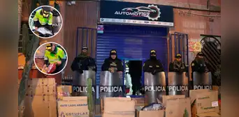 Cae organización criminal de robo de autopartes: estaban por desmantelar carro en Arequipa Cae organización criminal de robo de autopartes: estaban por desmantelar carro en Arequipa