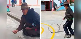 Adultos mayores en Cerro de Pasco incentivan a escolares a desconectarse de los aparatos tecnológicos y practicar juegos ancestrales Adultos mayores en Cerro de Pasco incentivan a escolares a desconectarse de los aparatos tecnológicos y practicar juegos ancestrales