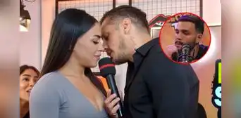 Onelia Molina y Nico Ponce casi se besan en podcast y desatan rumores de romance: “Te pagaré con amor”