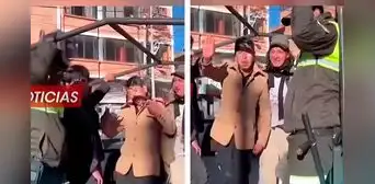 Hombre en estado de ebriedad es detenido por la policía y le envía mensaje a su madre: “Mami, no voy a llegar a la casa”