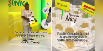 Peruano celebró su cumpleaños con temática de La Tinka y lo invitan a ver sorteo en vivo: "Manifestaron" Peruano celebró su cumpleaños con temática de La Tinka y lo invitan a ver sorteo en vivo: "Manifestaron"