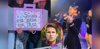 Susana Alvarado queda en shock tras fan que dice ser mejor que Paco Bazán en concierto de Corazón Serrano Susana Alvarado queda en shock tras fan que dice ser mejor que Paco Bazán en concierto de Corazón Serrano
