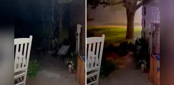 Alerta en Texas: rayo impacta cerca de una casa y corta la electricidad a miles de residentes de De León